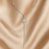 Sterling Silver Necklace “Polar Star” with Zirconia – 55+5 cm