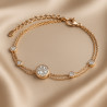 Bracelet “Moment of Shine” – 925 Sterling Silver, Rose Gold, Zircon