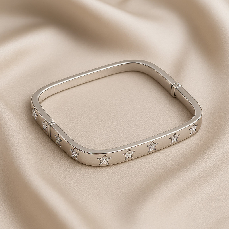 Bracelet “Starry Night” – 925 Sterling Silver, Rhodium Plated, Zircon Bracelet “Starry Night” – 925 Sterling Silver, Rhodium Plated, Zircon