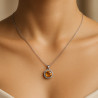 “Sunlit Sparkle” Necklace – Sterling Silver Citrine and Zircon Necklace | Luxury Jewelry