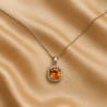 “Sunlit Sparkle” Necklace – Sterling Silver Citrine and Zircon Necklace | Luxury Jewelry