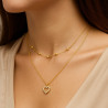 “Love Shine” necklace – 45 cm, made from high-quality hypoallergenic material with 14K gold plating. A delicate heart pendant ad