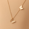 Butterfly Touch – Stainless Steel Necklace | 14K Gold Plated | 45 cm