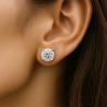 Pure Shine – Stainless Steel Zircon Earrings | 8 mm | Elegant Studs