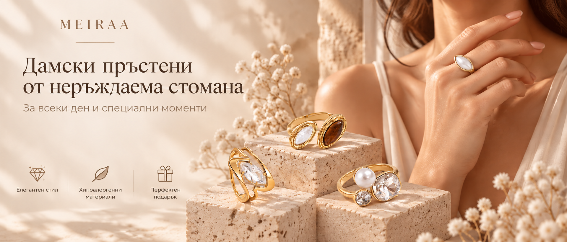 Дамски пръстени от неръждаема стомана