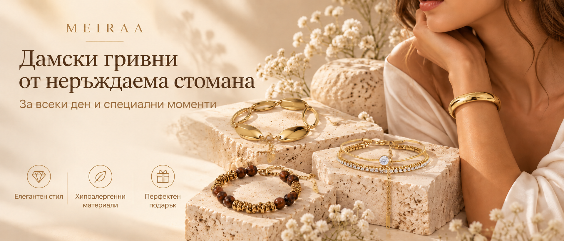 Дамски гривни от неръждаема стомана